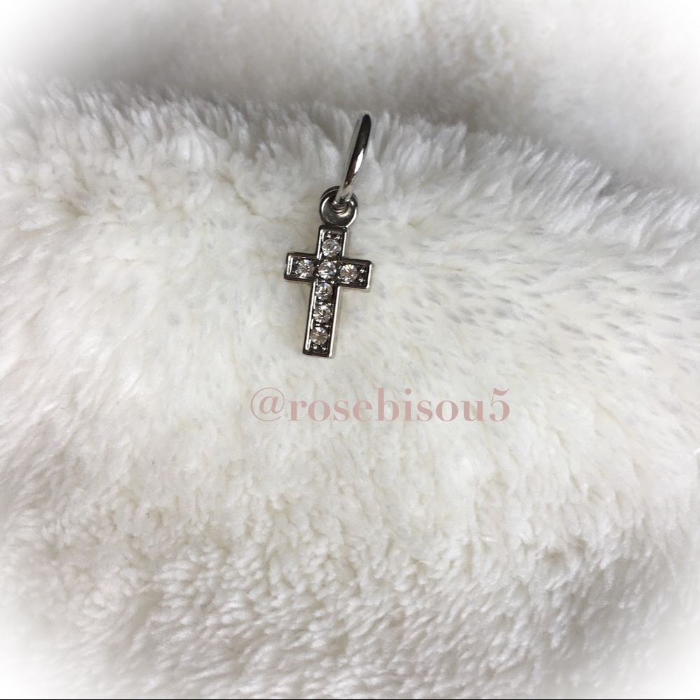 [Faux] Belly Piercing Rhinestone Cross - Picture 4 of 6